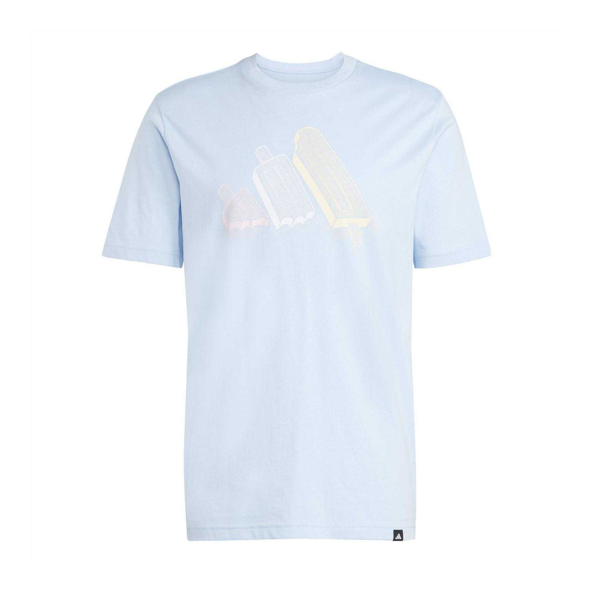 Glow - Front - Adidas Mens Ice Lolly T-Shirt