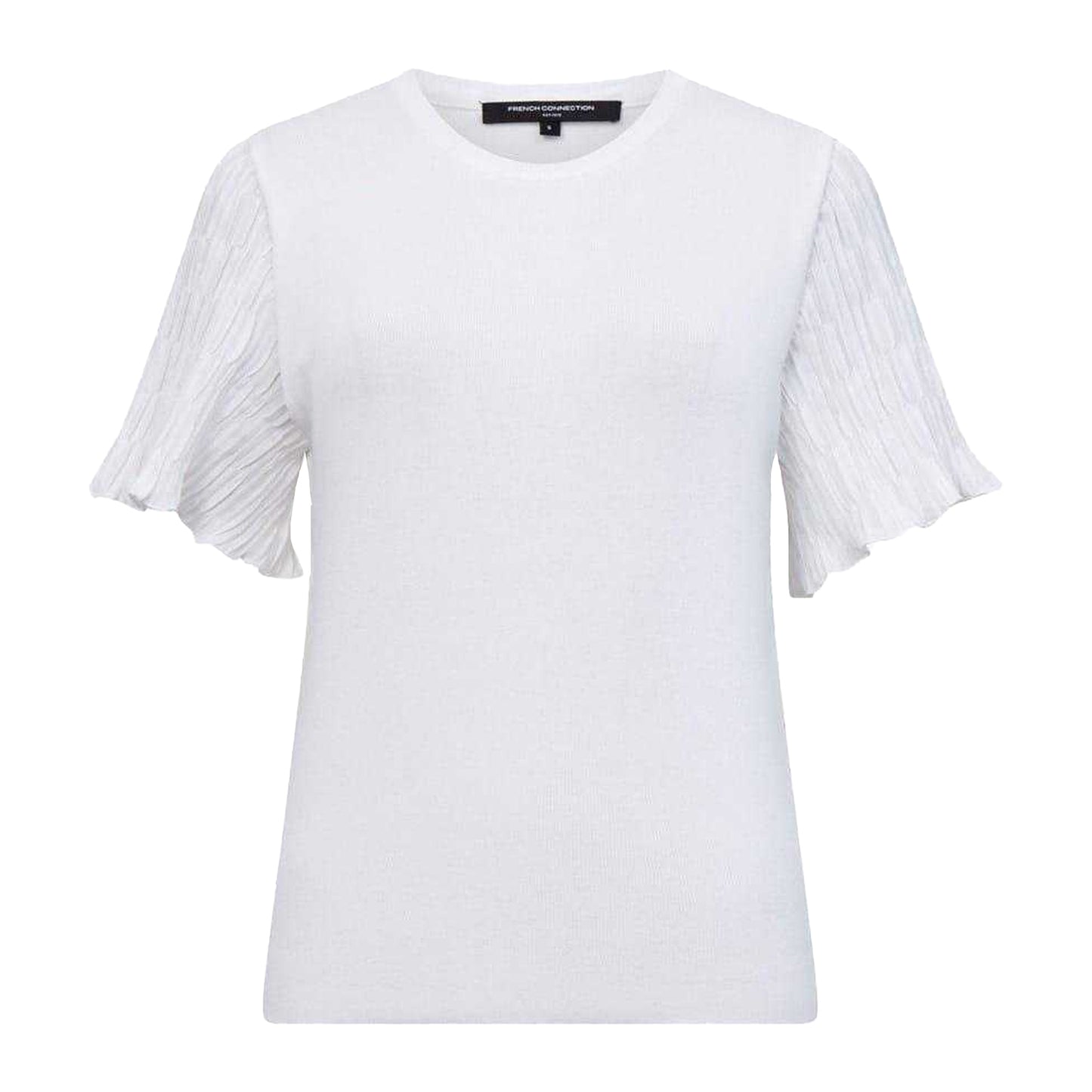 White - Front - French Connection Womens-Ladies Krista Regular T-Shirt