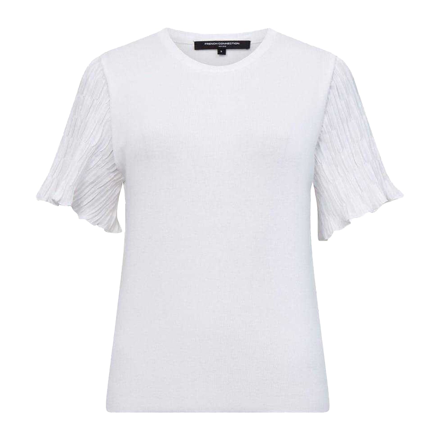 White - Front - French Connection Womens-Ladies Krista Regular T-Shirt