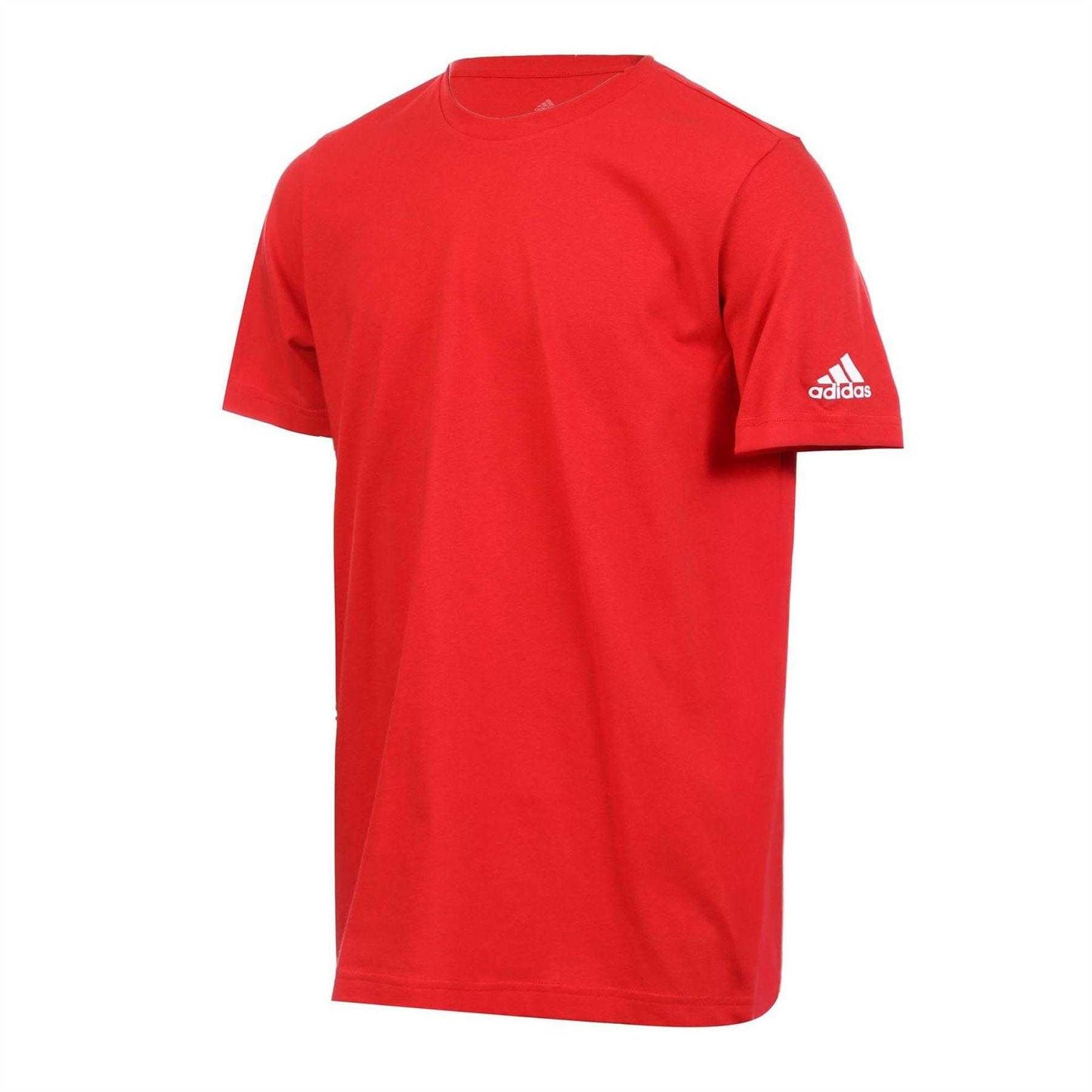 Red - Front - Adidas Mens Blank T-Shirt