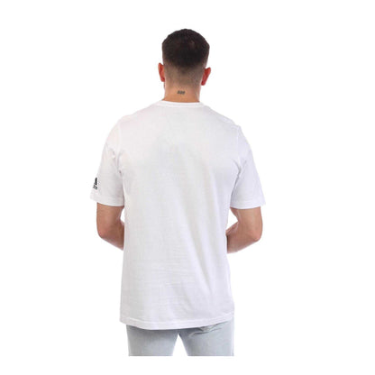 White - Back - Adidas Mens Blank T-Shirt