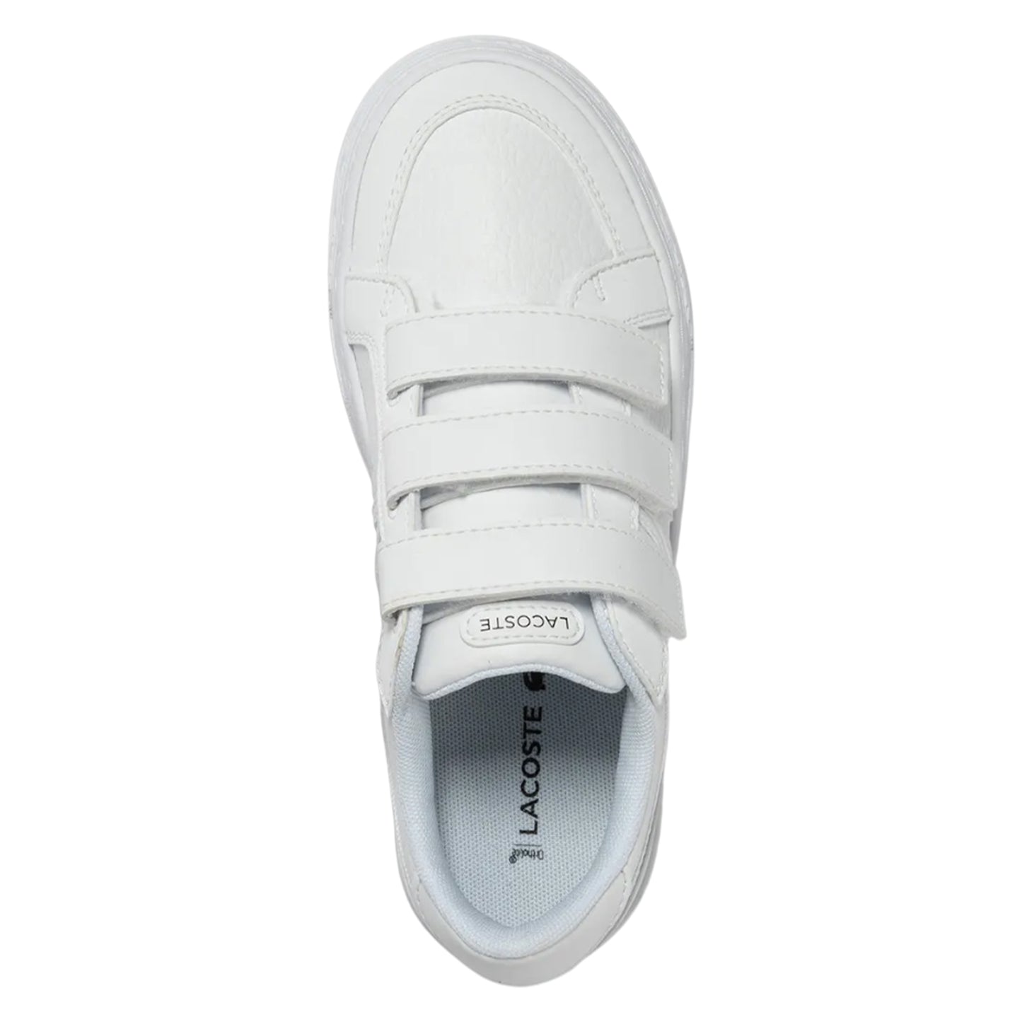 White - Side - Lacoste Childrens-Kids L001 Trainers