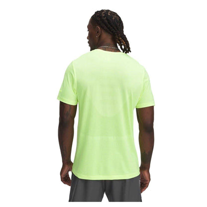 Yellow - Back - Under Armour Mens Stride Performance Seamless T-Shirt