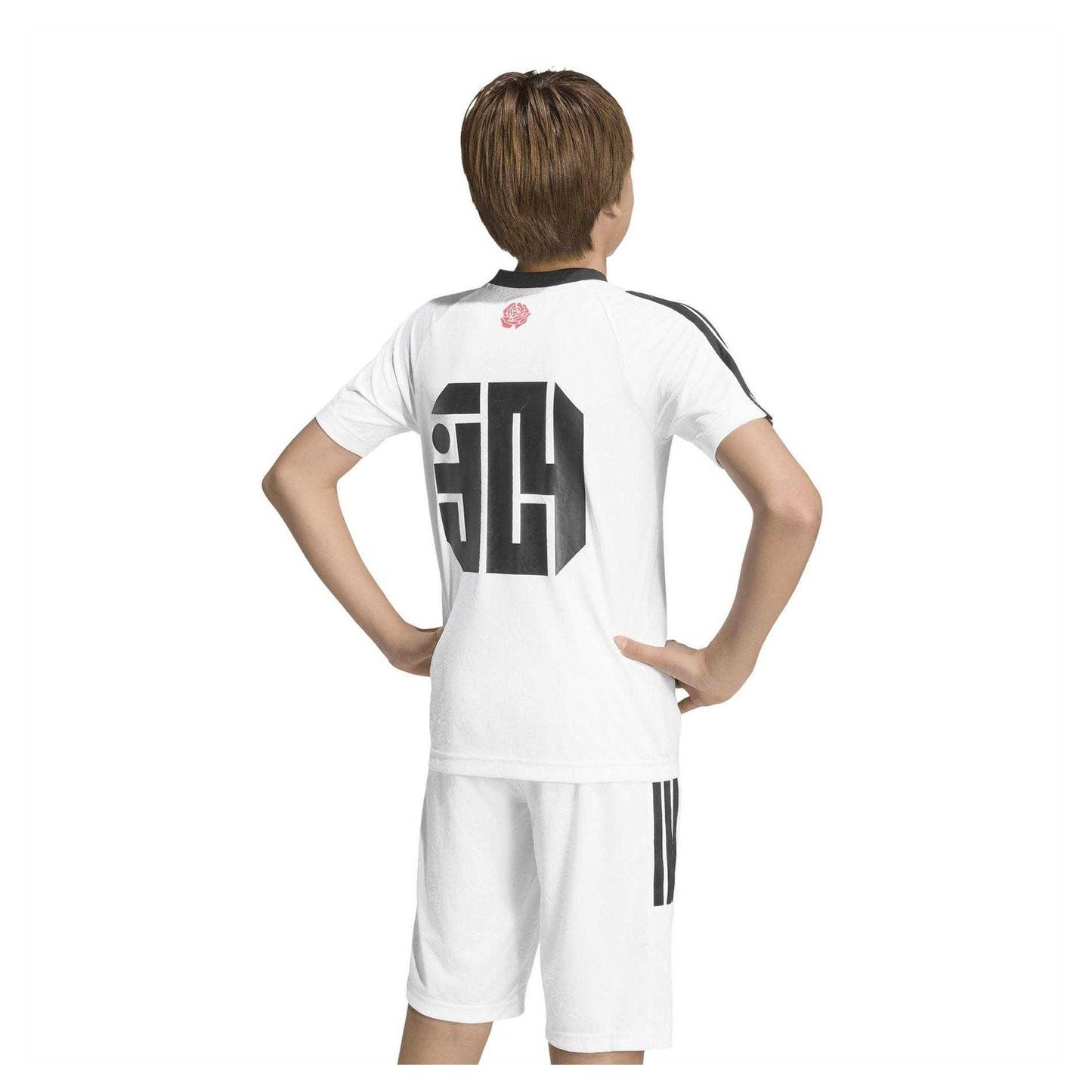 White - Back - Adidas Childrens-Kids Lamine Yamal T-Shirt