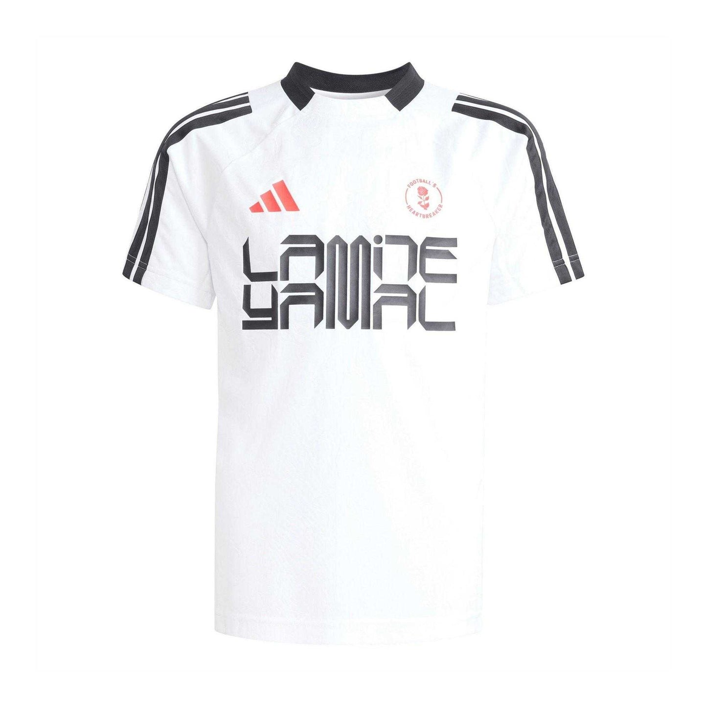 White - Front - Adidas Childrens-Kids Lamine Yamal T-Shirt