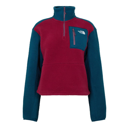 Beetroot-Petrol - Front - The North Face Womens-Ladies Yumiori Fleece Top