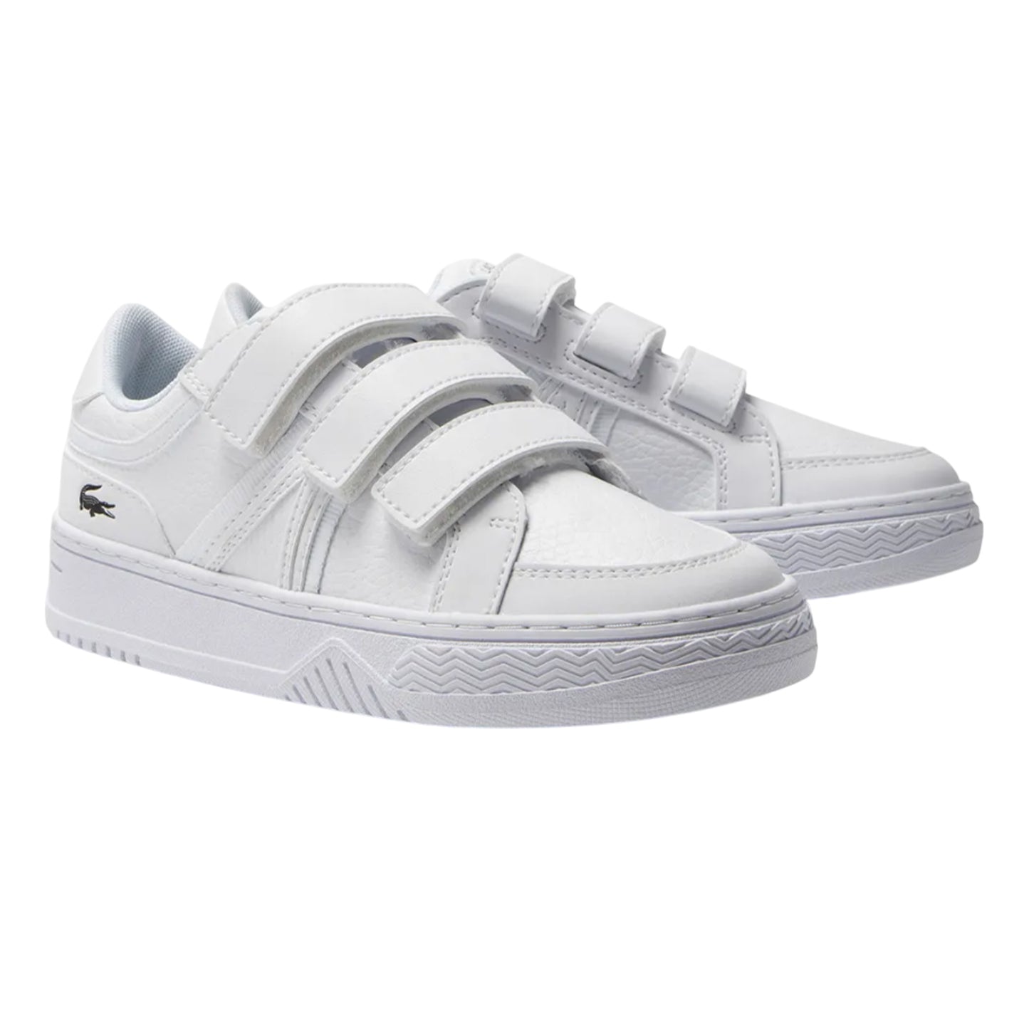 White - Front - Lacoste Childrens-Kids L001 Trainers