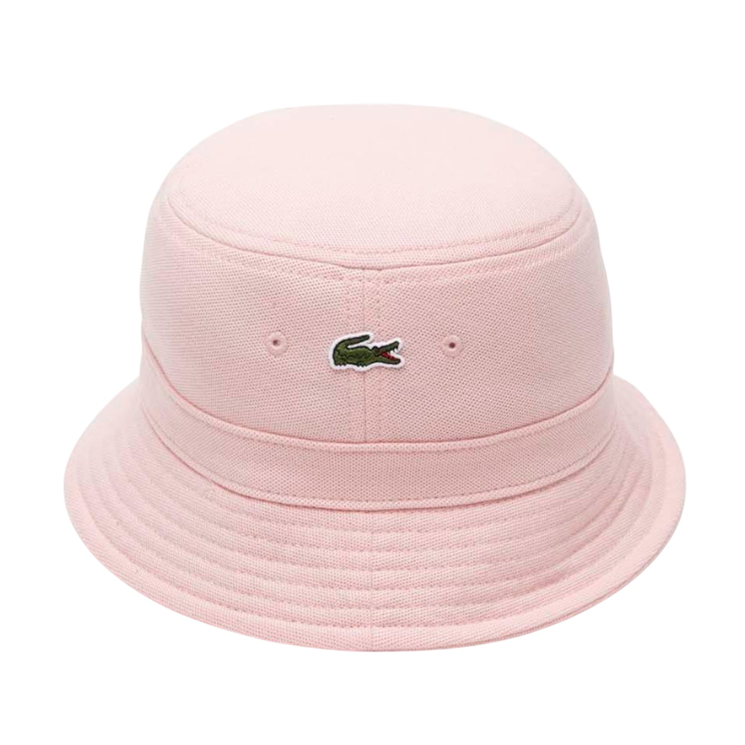 Pink - Back - Lacoste Pique Bucket Hat