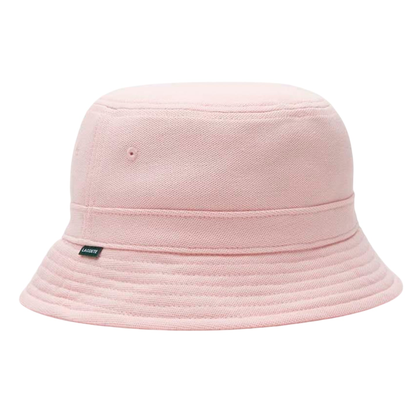 Pink - Front - Lacoste Pique Bucket Hat