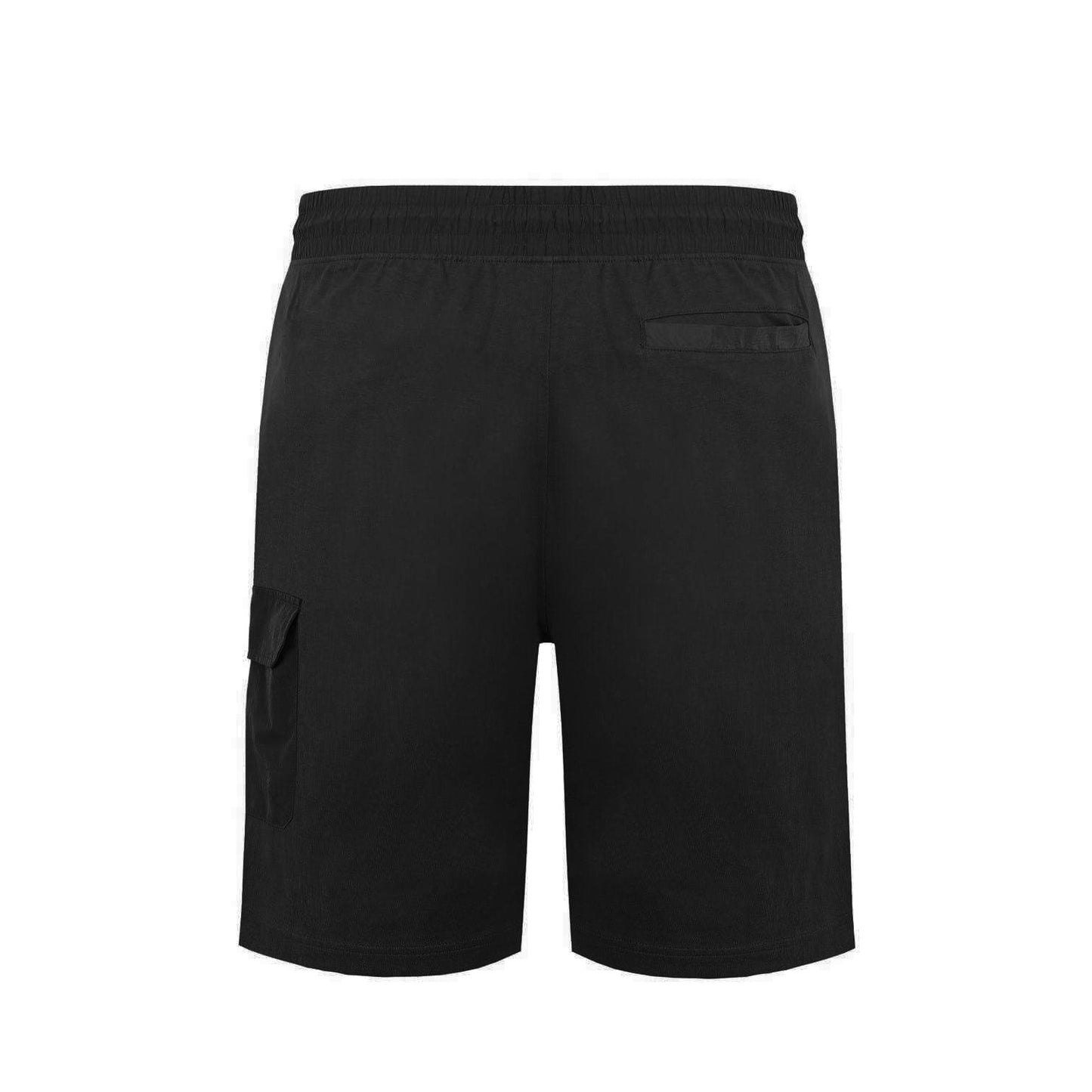 Black - Back - Firetrap Mens Omega Cotton Cargo Shorts