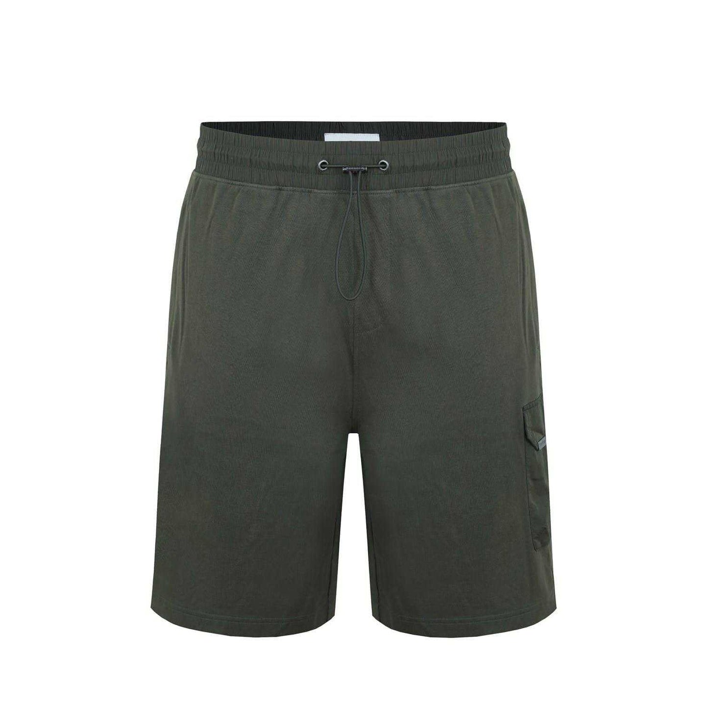 Khaki Green - Front - Firetrap Mens Omega Cotton Cargo Shorts