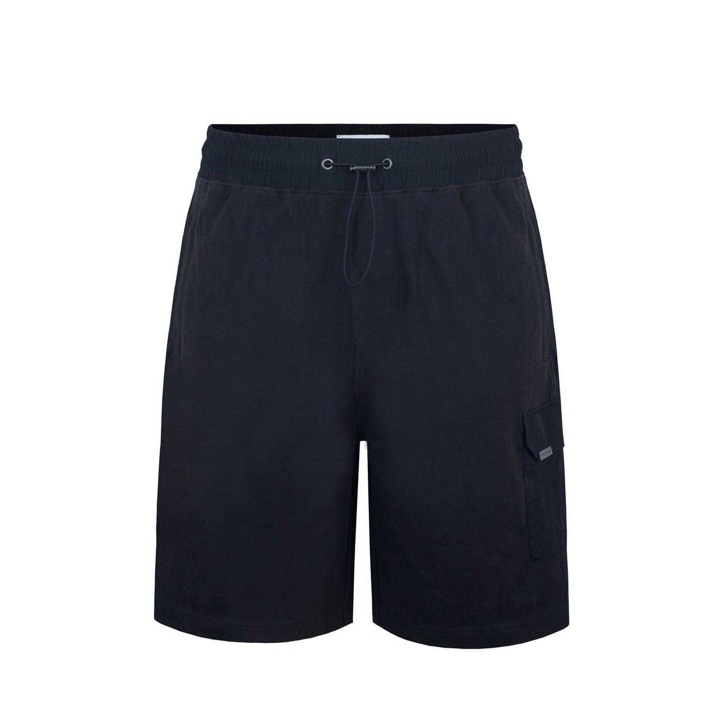 Black - Front - Firetrap Mens Omega Cotton Cargo Shorts