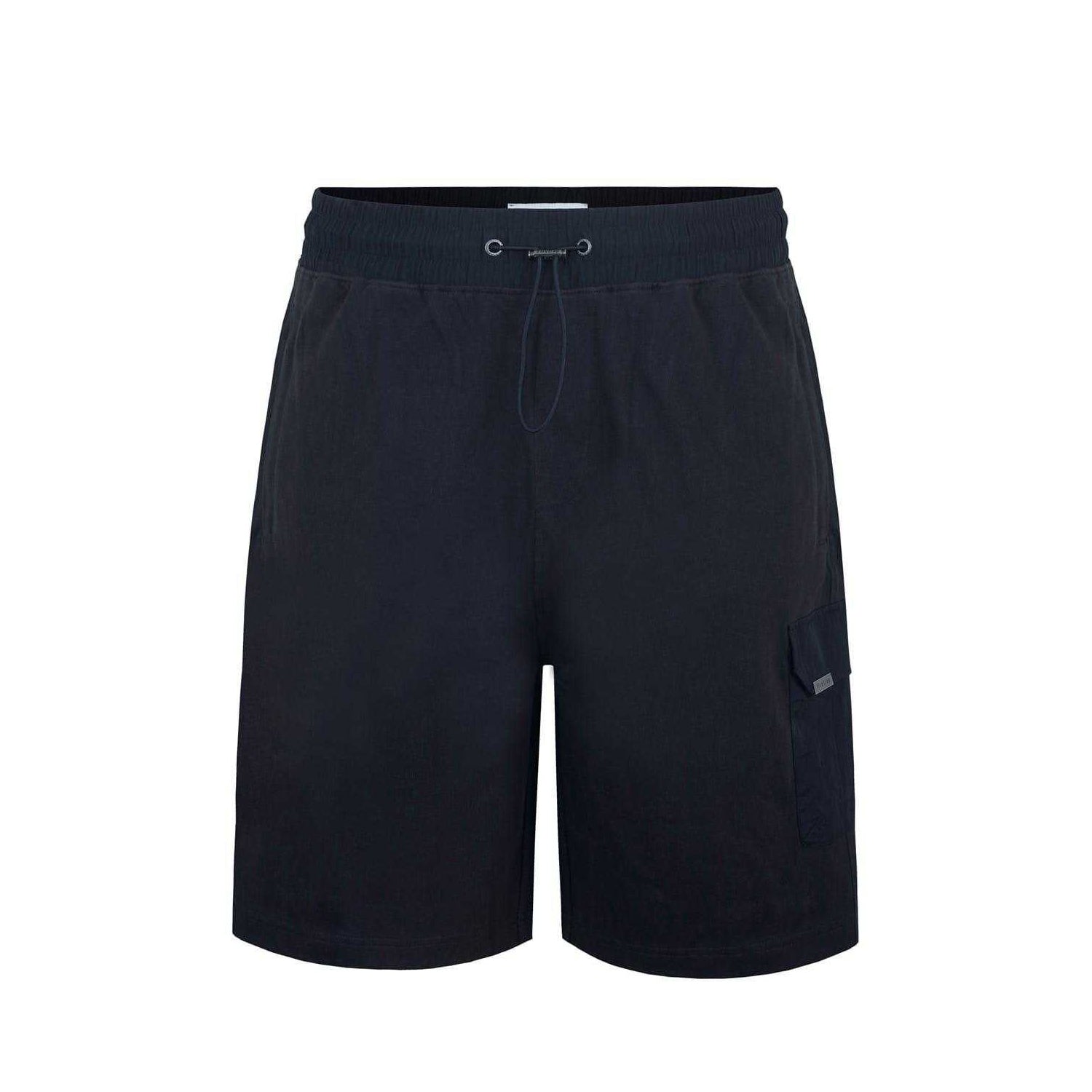 Black - Front - Firetrap Mens Omega Cotton Cargo Shorts
