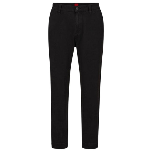 Black - Front - Hugo Mens Zeebo Regular Trousers