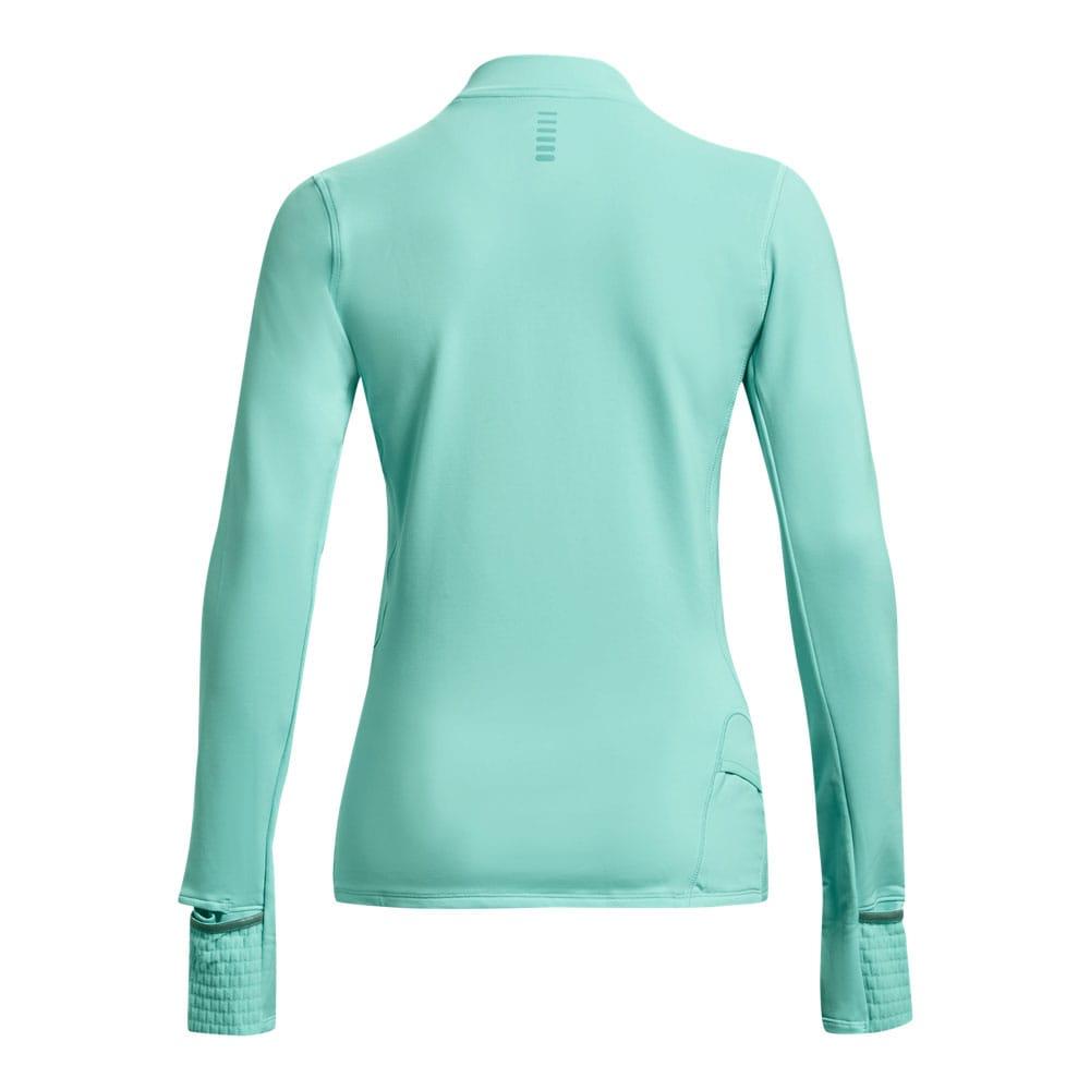 Blue - Back - Under Armour Womens-Ladies Qualifier Long-Sleeved Running Top