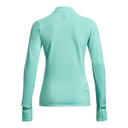 Blue - Back - Under Armour Womens-Ladies Qualifier Long-Sleeved Running Top