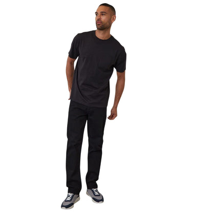 Black - Lifestyle - Threadbare Mens Chest Pocket Regular T-Shirt