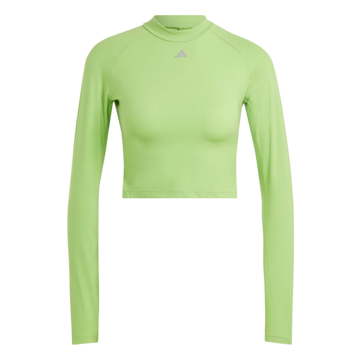 Green - Front - Adidas Womens-Ladies HIIT Fitted Technical Top
