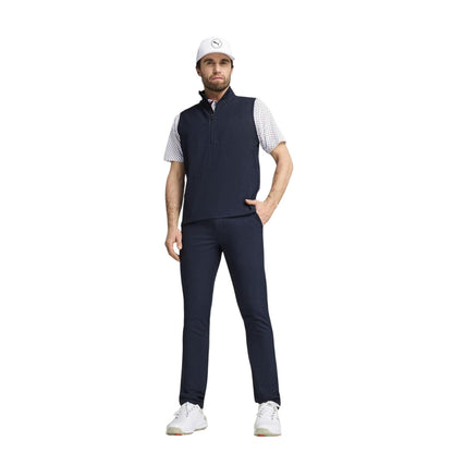 Deep Navy - Pack Shot - Puma Mens Ripguard Performance Sleeveless Polo Shirt
