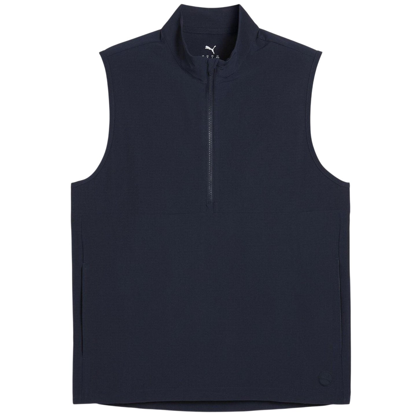Deep Navy - Front - Puma Mens Ripguard Performance Sleeveless Polo Shirt