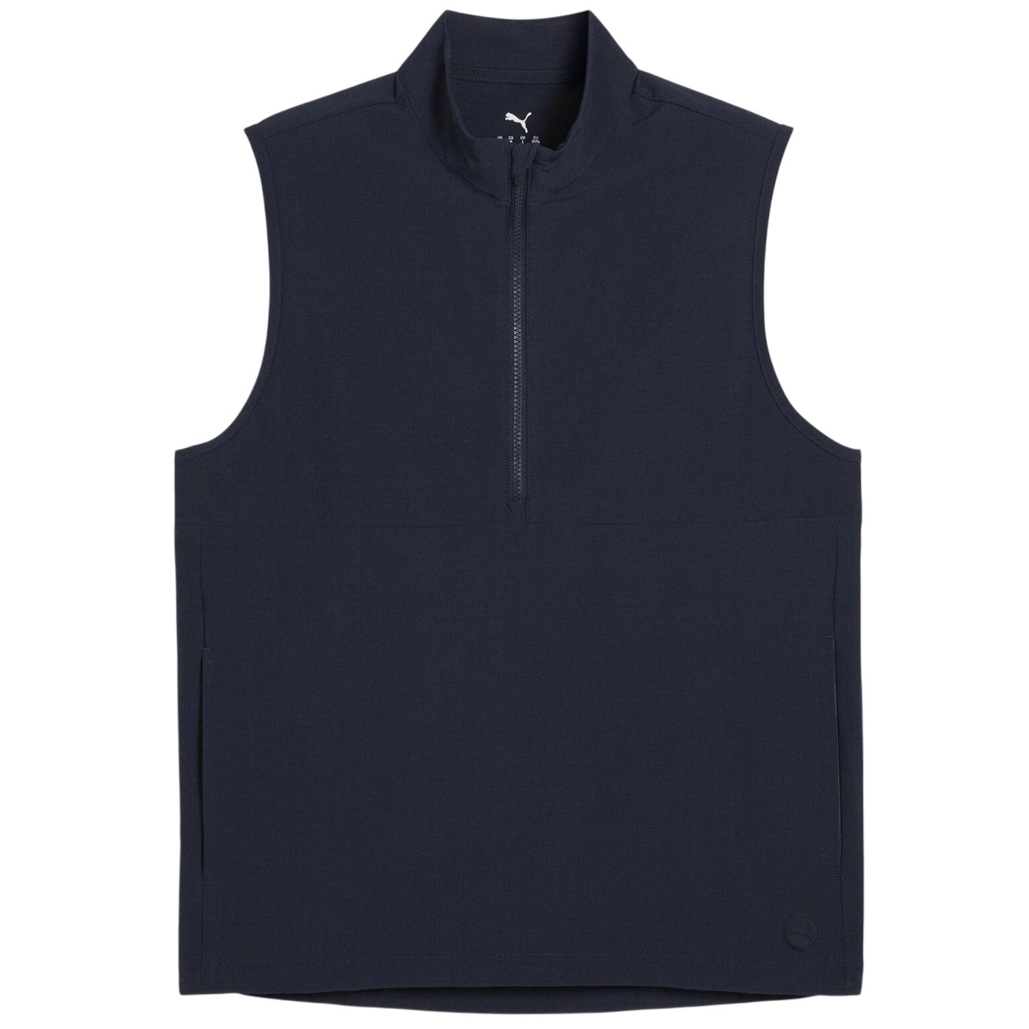 Deep Navy - Front - Puma Mens Ripguard Performance Sleeveless Polo Shirt