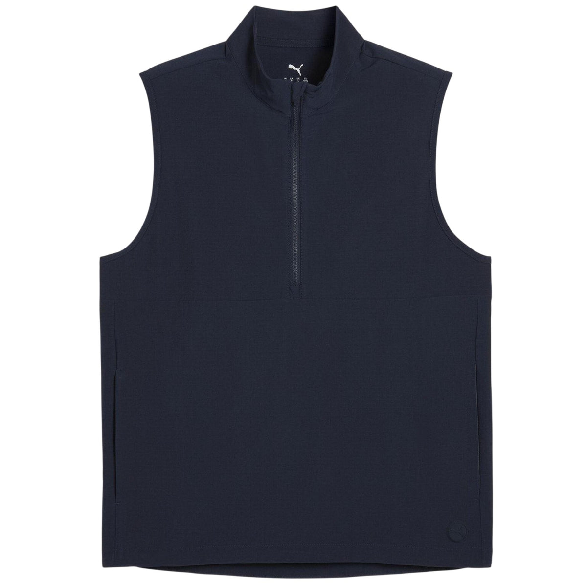 Deep Navy - Front - Puma Mens Ripguard Performance Sleeveless Polo Shirt
