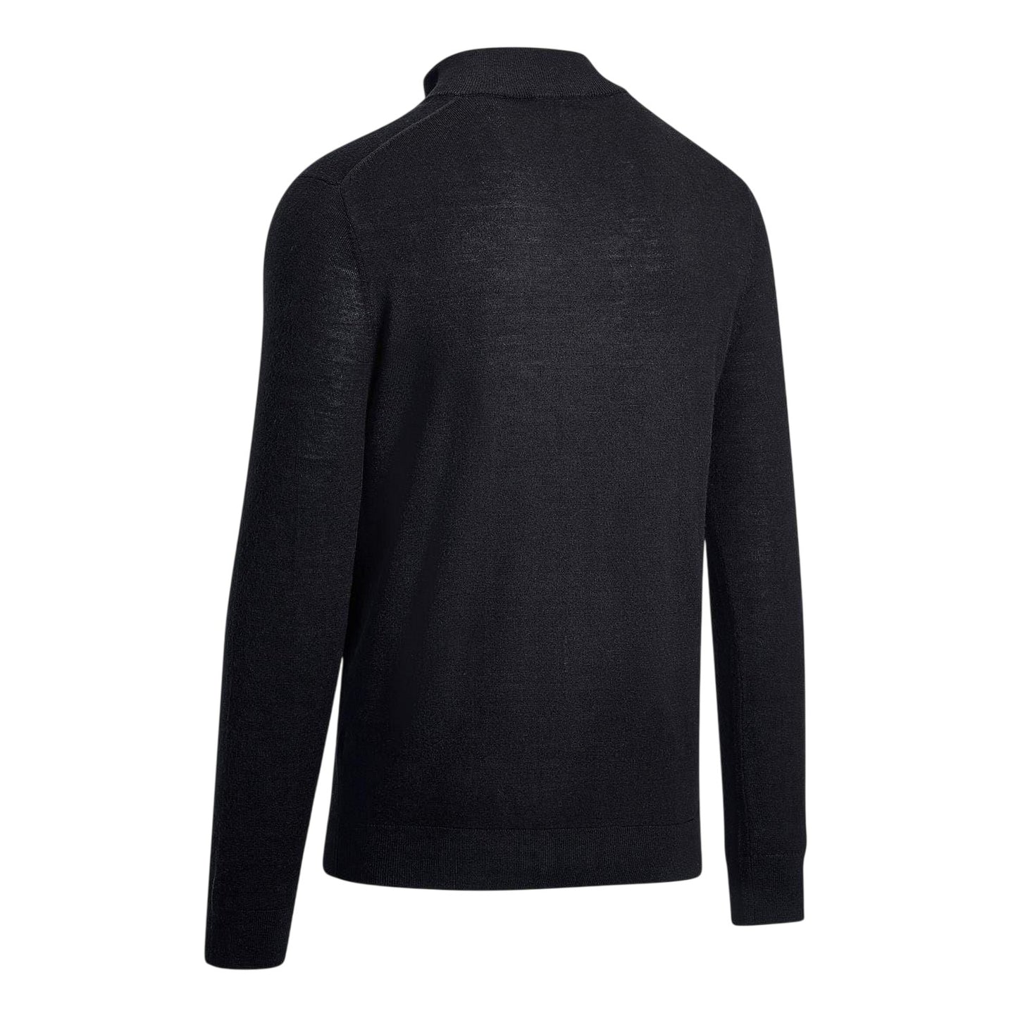 Black Ink - Back - Callaway Mens Fine Knit Quarter Zip Jumper