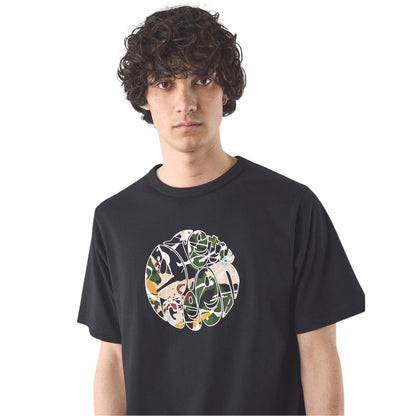 Black - Back - Pretty Green Mens Convergence Graphic Print Regular T-Shirt