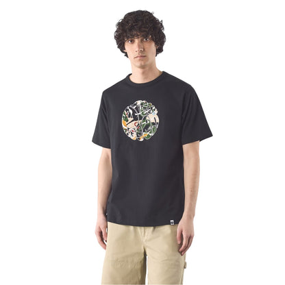 Black - Side - Pretty Green Mens Convergence Graphic Print Regular T-Shirt