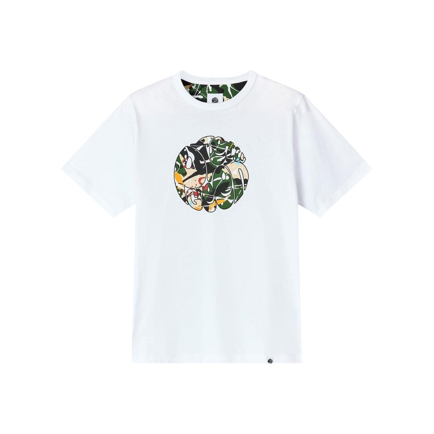 White - Front - Pretty Green Mens Convergence Graphic Print Regular T-Shirt