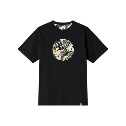 Black - Front - Pretty Green Mens Convergence Graphic Print Regular T-Shirt