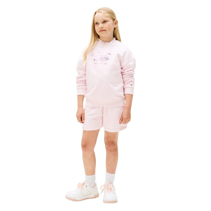 Light Pink - Lifestyle - Tommy Hilfiger Childrens-Kids Script Crew Neck Sweatshirt