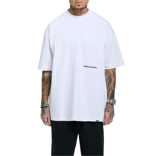 White - Front - Madison Kohl Mens Core T-Shirt