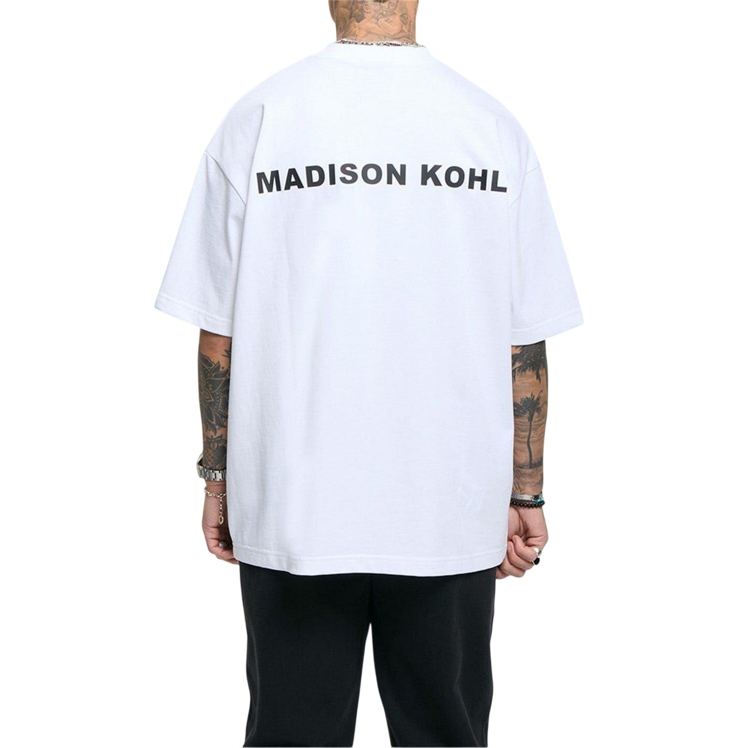 White - Back - Madison Kohl Mens Core T-Shirt