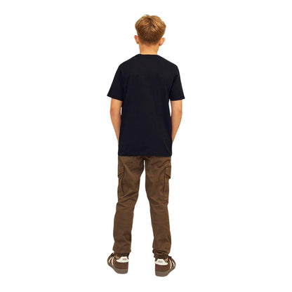 Navy Blazer - Back - Jack And Jones Childrens-Kids Cotton Regular T-Shirt