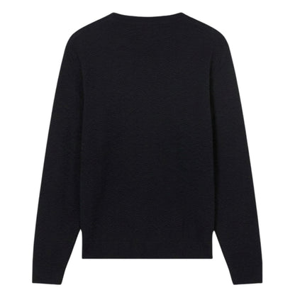 Deep Navy - Back - Armani Exchange Mens Knitted Jumper