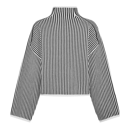 Black-White - Back - Edited Unisex Adult Nohea Knitted Jumper