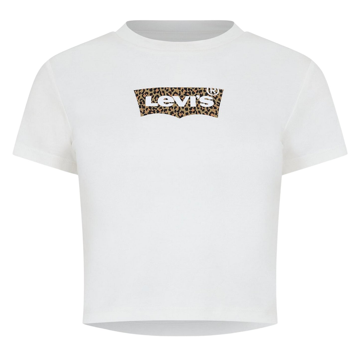 White - Front - Levis Womens-Ladies Criss-Cross Boxy T-Shirt