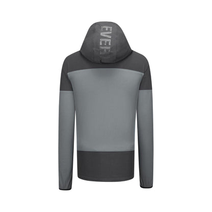 Black-Carbon - Back - Everlast Mens NRG Colour Block Hooded Track Jacket