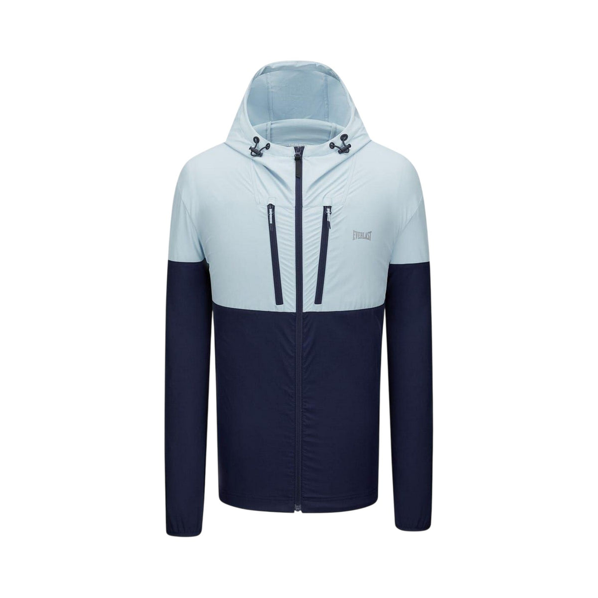 Navy-Blue - Front - Everlast Mens NRG Colour Block Hooded Track Jacket