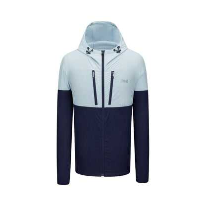 Navy-Blue - Front - Everlast Mens NRG Colour Block Hooded Track Jacket