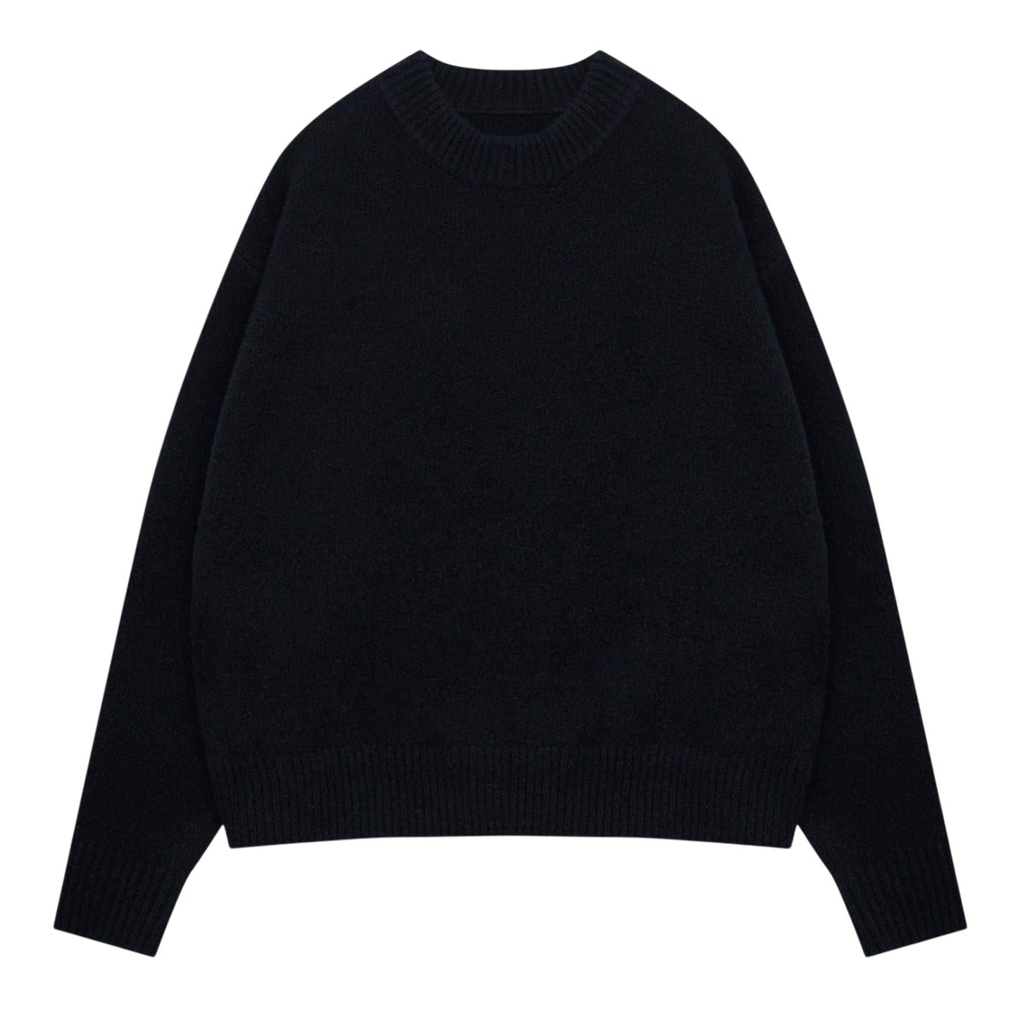 Black - Front - Couture Mens Copyright Brushed Relaxed Fit Jumper