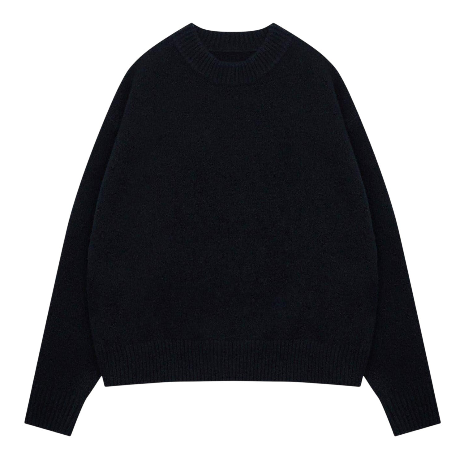 Black - Front - Couture Mens Copyright Brushed Relaxed Fit Jumper