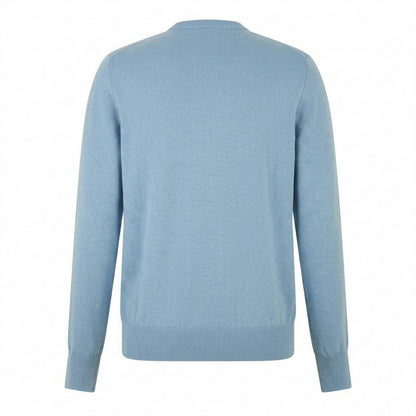 Pastel Blue - Back - Boss Mens Kanovano Crew Neck Jumper