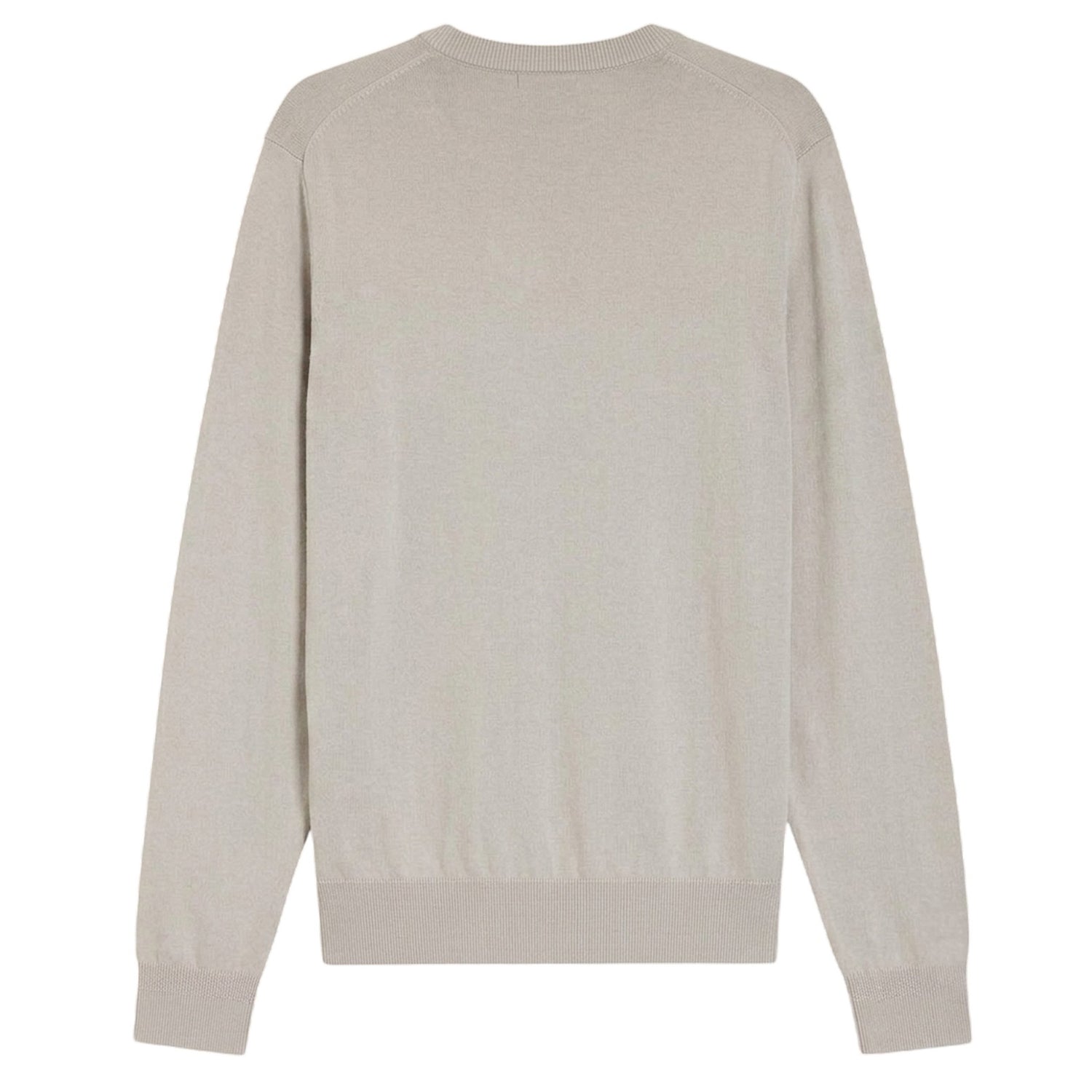Grey - Back - Boss Mens Kanovano Crew Neck Jumper