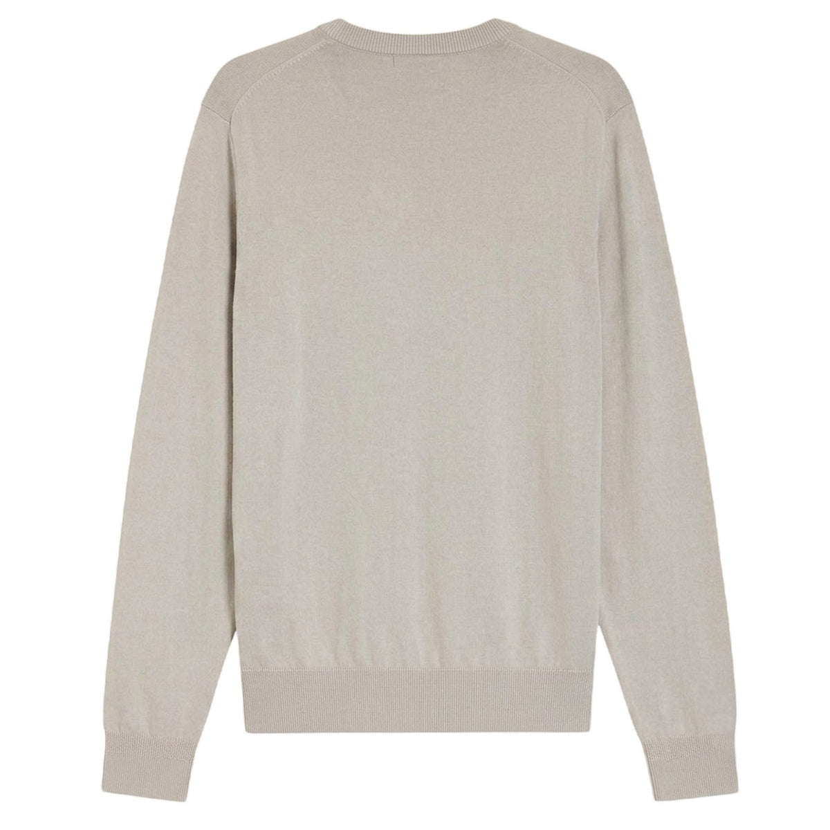 Grey - Back - Boss Mens Kanovano Crew Neck Jumper