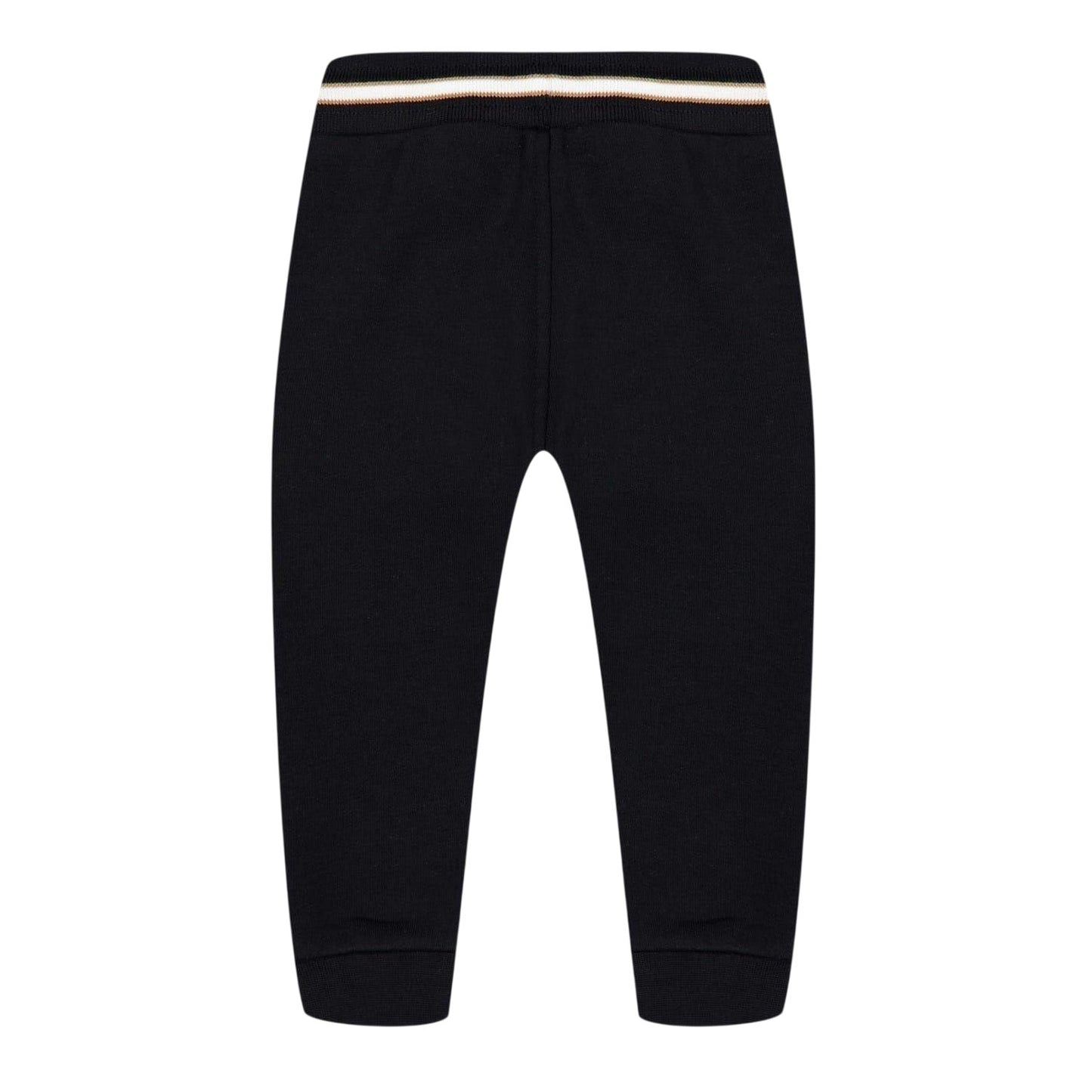 Black - Back - Boss Baby Logo Side Pocket Joggers