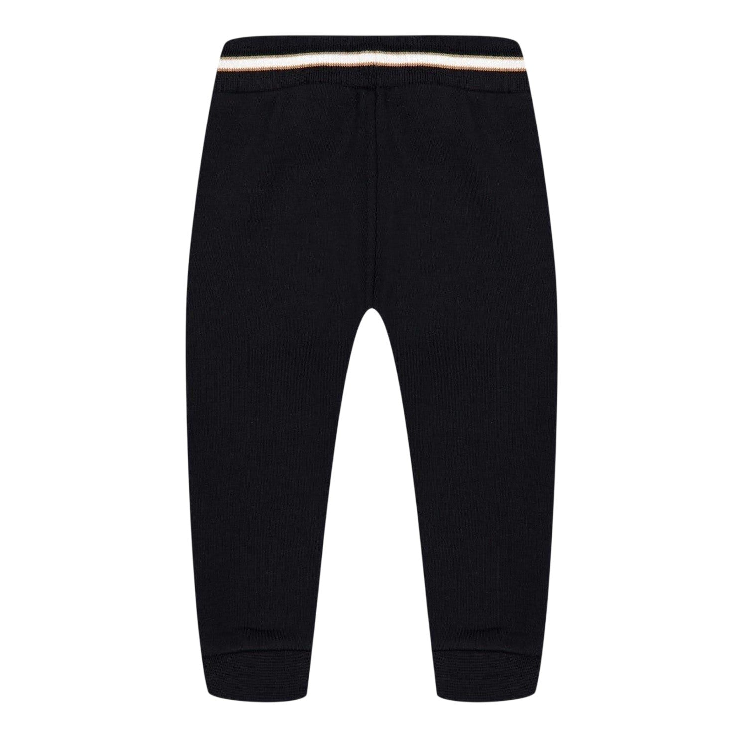 Black - Back - Boss Baby Logo Side Pocket Joggers