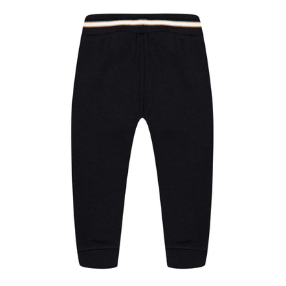 Black - Back - Boss Baby Logo Side Pocket Joggers