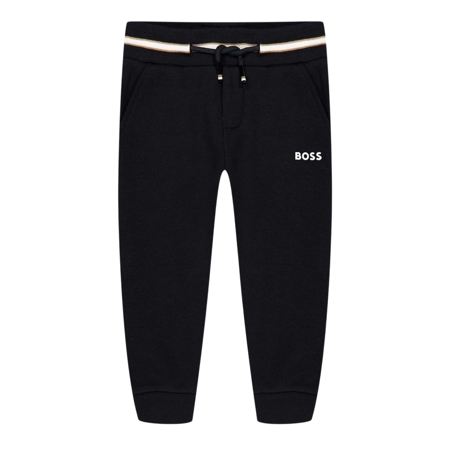 Black - Front - Boss Baby Logo Side Pocket Joggers